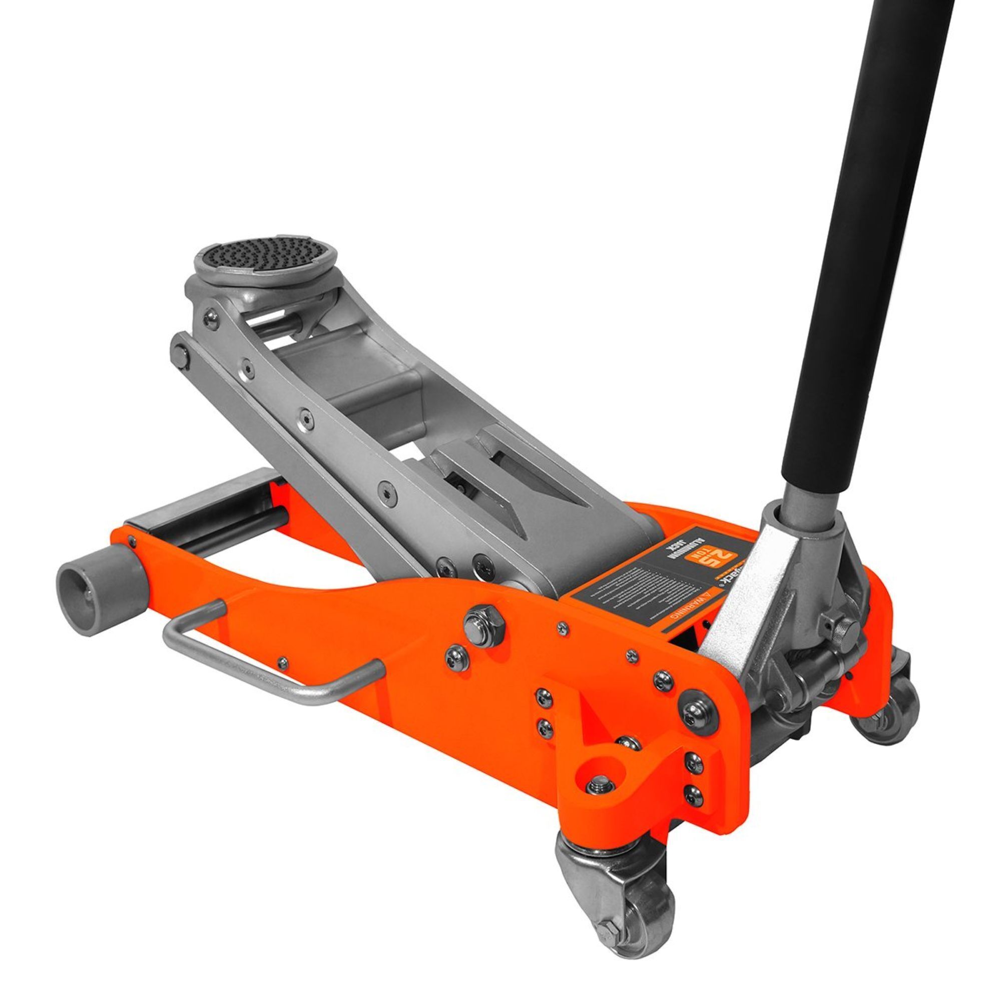 AutoSport Aluminum Service Jack — 3-Ton Capacity, 4 1/8in. Low Height, 29 1/2in. High Height, Double Pump Quick Lift Design, Model# ASM5724